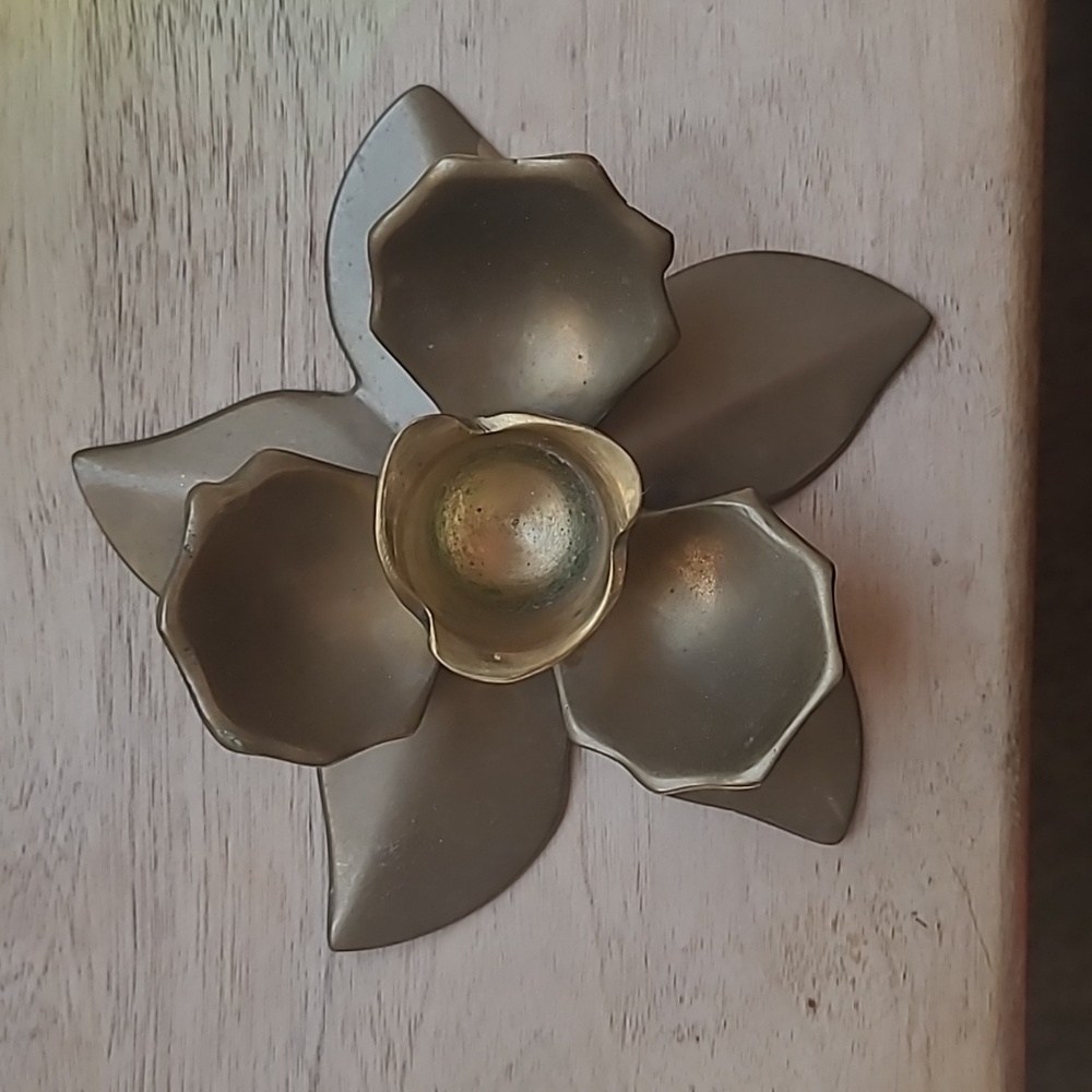 Vintage Brass Candleholders - Picture 2 of 4